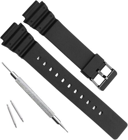 uEmoh Waterproof Natural Resin Replacement Watch Band for Women's Casio MRW-200H in Saudi Arabia
