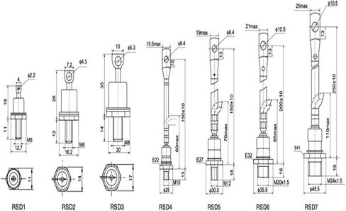 الصمام الثنائي (إصدار مسمار) SKD9 SKR300/16 in Saudi Arabia