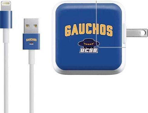 Skinit Decal بشرة أخرى متوافقة مع iPad Charger (10W USB) - تصميم كلية Santa Barbara Gauchos المرخصة رسميًا in Saudi Arabia