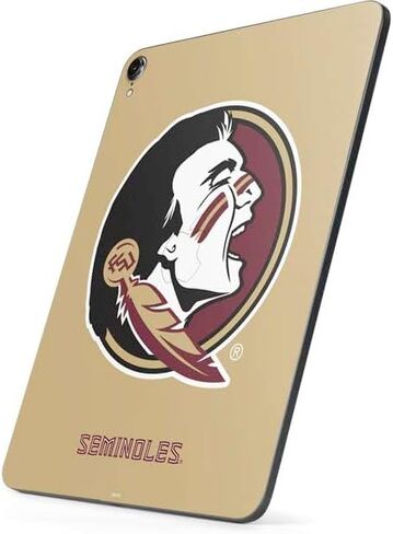 Skinit Skinit Tablet Skin متوافق مع iPad Pro 12.9in (2017) - تصميم شعار FSU Seminoles المرخص له رسميًا في فلوريدا in Saudi Arabia