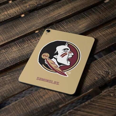 Skinit Skinit Tablet Skin متوافق مع iPad Pro 12.9in (2017) - تصميم شعار FSU Seminoles المرخص له رسميًا في فلوريدا in Saudi Arabia