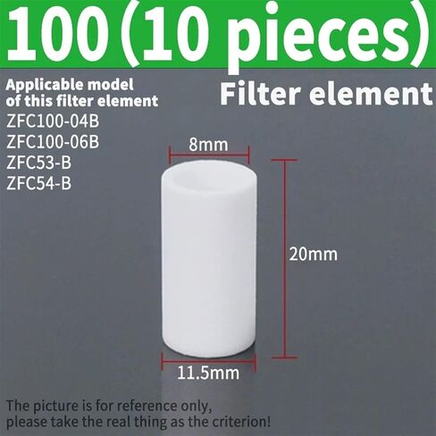 1pcs ZFC Series ZFC100-04B/06B/200-06B/08B Pneumatic Vacuum Filter Line Air Filter(ZFC200-06B) in Saudi Arabia