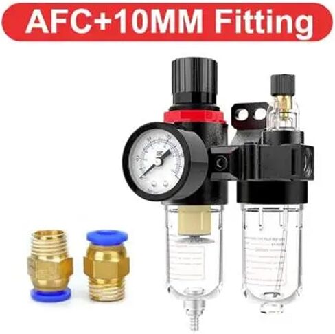 AFC2000 Air Compressor Treatment Unit Oil Water Separator Regulator FRL Combination Union Filter Airbrush Lubricator G1/4" Port(AFC-PC16-02) in Saudi Arabia