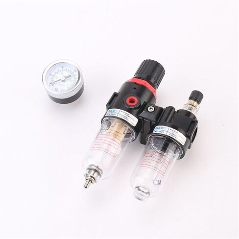 AFC2000 Air Compressor Treatment Unit Oil Water Separator Regulator FRL Combination Union Filter Airbrush Lubricator G1/4" Port(AFC-PC16-02) in Saudi Arabia