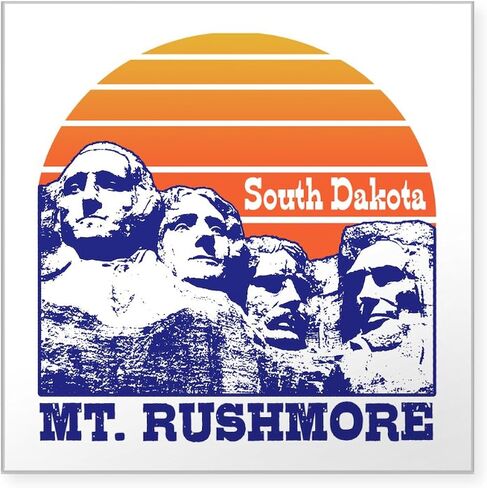 CafePress Mt. Rushmore South Dakota Sticker Square Bumper Sticker Car Decal in Saudi Arabia