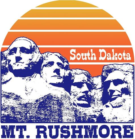CafePress Mt. Rushmore South Dakota Sticker Square Bumper Sticker Car Decal in Saudi Arabia