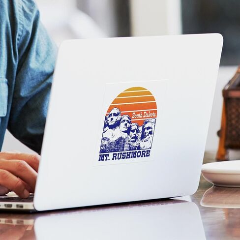 CafePress Mt. Rushmore South Dakota Sticker Square Bumper Sticker Car Decal in Saudi Arabia