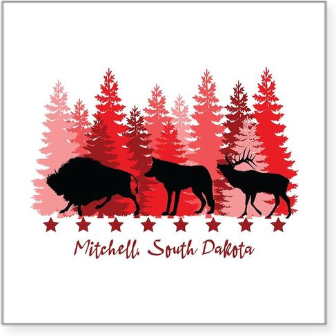 CafePress Mt. Rushmore South Dakota Sticker Square Bumper Sticker Car Decal in Saudi Arabia