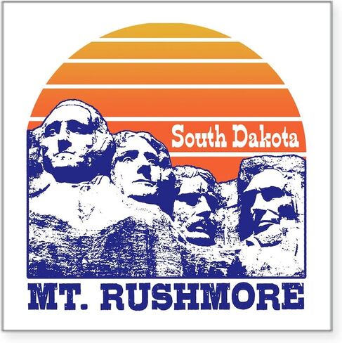 CafePress Mt. Rushmore South Dakota Sticker Square Bumper Sticker Car Decal in Saudi Arabia