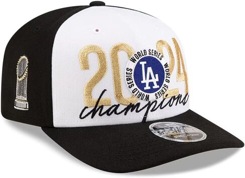 عصر جديد 9Seventy Los Angeles Dodgers World Series Champions Room Room Cap ، أسود وحجم واحد in Kuwait