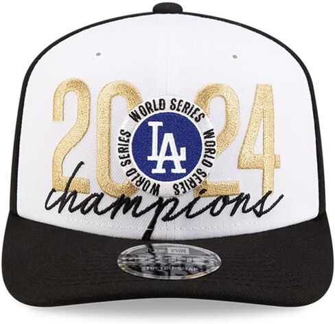 عصر جديد 9Seventy Los Angeles Dodgers World Series Champions Room Room Cap ، أسود وحجم واحد in Kuwait