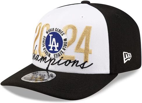 عصر جديد 9Seventy Los Angeles Dodgers World Series Champions Room Room Cap ، أسود وحجم واحد in Kuwait