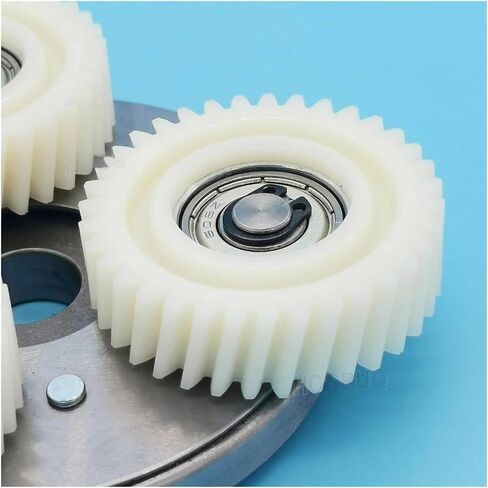 35T 47.3x13mm Nylon Helical Gear for E-Bike Hub Motors - Includes 7.94mm Bearings & 88mm Clutch (Left/Right) - Compatible with 500W/750W Electric Bike Motor Parts(Left Outlet Clutch) in Saudi Arabia