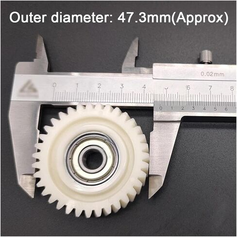 35T 47.3x13mm Nylon Helical Gear for E-Bike Hub Motors - Includes 7.94mm Bearings & 88mm Clutch (Left/Right) - Compatible with 500W/750W Electric Bike Motor Parts(Left Outlet Clutch) in Saudi Arabia
