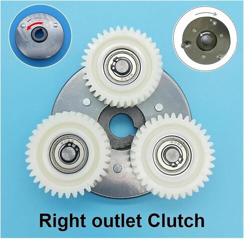 35T 47.3x13mm Nylon Helical Gear for E-Bike Hub Motors - Includes 7.94mm Bearings & 88mm Clutch (Left/Right) - Compatible with 500W/750W Electric Bike Motor Parts(Left Outlet Clutch) in Saudi Arabia