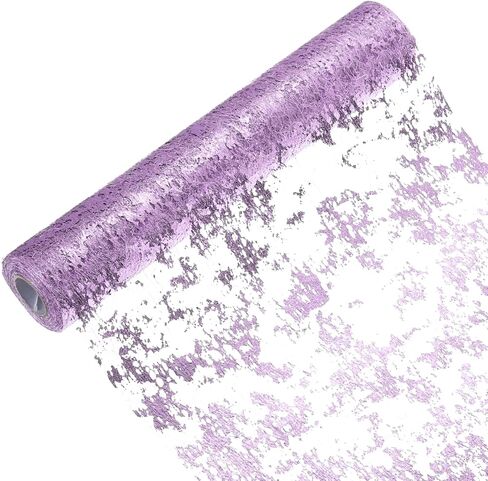 uxcell Lake Blue Table Runner Roll 11.4" x 45 Feet Sequin Foil Metallic Mesh Table Runner Decor Table Decorations for Wedding, Birthday Party, Christmas, New Year in Kuwait