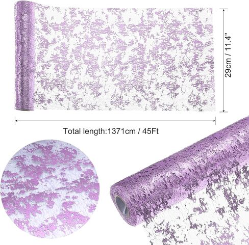 uxcell Lake Blue Table Runner Roll 11.4" x 45 Feet Sequin Foil Metallic Mesh Table Runner Decor Table Decorations for Wedding, Birthday Party, Christmas, New Year in Kuwait