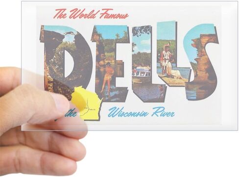 Cafepress dells تحيات ويسكونسن مستطيل المصد شارات السيارة in Saudi Arabia