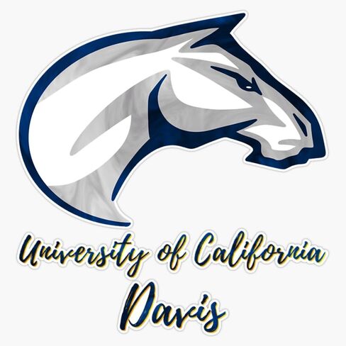 University of California Davis (1) Window Water Bottle Bumper Sticker Decal 5" in Saudi Arabia