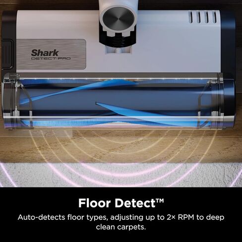 SHARK IW3525Q Detect Pro Auto-Empty System - Lightweight Cordless Stick Vacuum for Pet Hair with HEPA Filter, Odor Neutralizer, Portable Handheld, Charging Dock, Tools (Renewed) (White + Magenta) in Saudi Arabia
