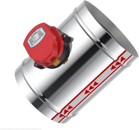 80-125mm Stainless Steel air damer air Duct Damper 220V air Valve(24v,80MM) in Saudi Arabia