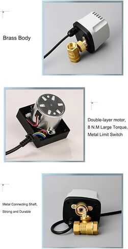 3/4 '' ثلاث طريقة صمام الكرة الآلية المضادة للماء 220V 12V 24V L نوع النحاس الصمام الكهربائي (12V-CR03) in Saudi Arabia