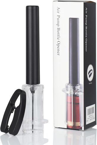 مجموعة فتحات مضخة ضغط الهواء النبيذ ، مجموعة بسيطة للمضخة النبيذ Cork Remover Corkscrew ، فتحة زجاجة Corkscrew الفعالة ، أداة سهلة المسمار ، هدية نبيذ مثالية لمحبي النبيذ. (2) in Kuwait