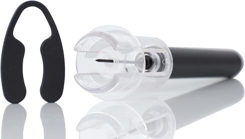 مجموعة فتحات مضخة ضغط الهواء النبيذ ، مجموعة بسيطة للمضخة النبيذ Cork Remover Corkscrew ، فتحة زجاجة Corkscrew الفعالة ، أداة سهلة المسمار ، هدية نبيذ مثالية لمحبي النبيذ. (2) in Kuwait