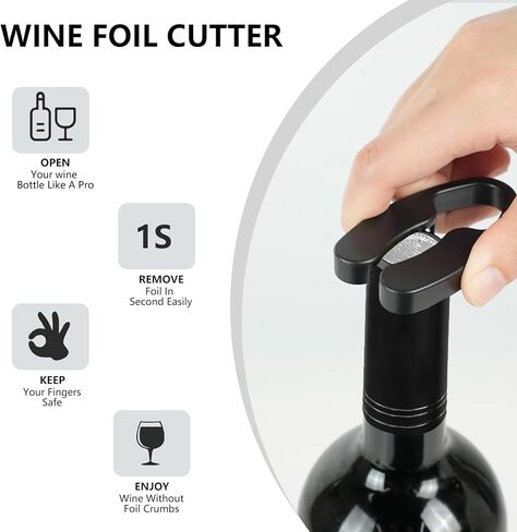 مجموعة فتحات مضخة ضغط الهواء النبيذ ، مجموعة بسيطة للمضخة النبيذ Cork Remover Corkscrew ، فتحة زجاجة Corkscrew الفعالة ، أداة سهلة المسمار ، هدية نبيذ مثالية لمحبي النبيذ. (2) in Kuwait