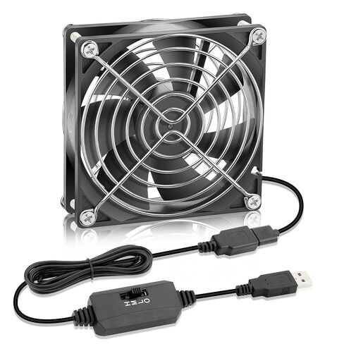 92mm x 25mm DC 5V Brushless Case Cooling Fan Receiver Terrarium Box Aquarium Equipment Cabinet Cooler in Saudi Arabia
