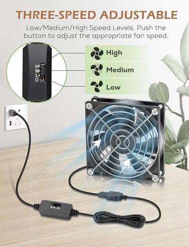 92mm x 25mm DC 5V Brushless Case Cooling Fan Receiver Terrarium Box Aquarium Equipment Cabinet Cooler in Saudi Arabia