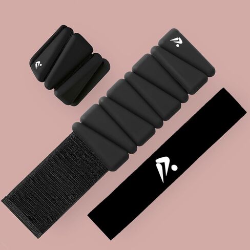 forfit | أوزان الرسغ | أوزان الكاحل للنساء والرجال - زوج 2 رطل (1 رطل لكل منهما) مع نطاقات المقاومة | الأوزان الدمبل مجموعة لليوغا ، بيلاتيس ، العلاج الطبيعي ، المشي | مجموعات الدمبل القابلة للتعديل للصالة الرياضية والمنزل in Kuwait