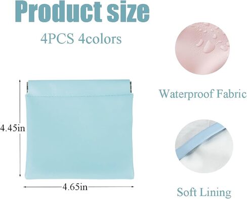 MIAO JIN 4 PCS Small Coin Purse Bulk, Squeeze Mini Coin bag Pouch Kit Pouch Accessories Organizer for Headphones Jewelry Women in Saudi Arabia