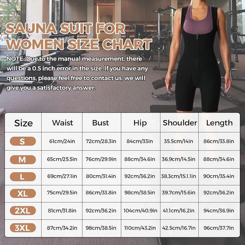 Sauna Suit for Women Sauna Vest Weight Loss 4 in 1 Waist Trainer Full Body Sweat Shirt Workout Running Gym in Saudi Arabia