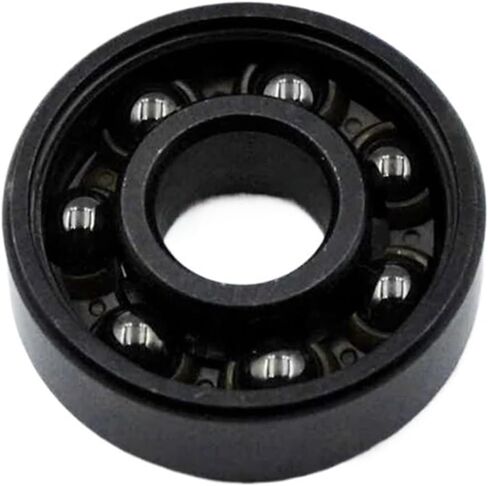 8pcs 608 2RS Hybrid Black Ceramic Ball Bearing 8 * 22 * 7mm Silicon Nitride Speed Roller Skate Skateboard Wheel Miniature Bearings in Saudi Arabia