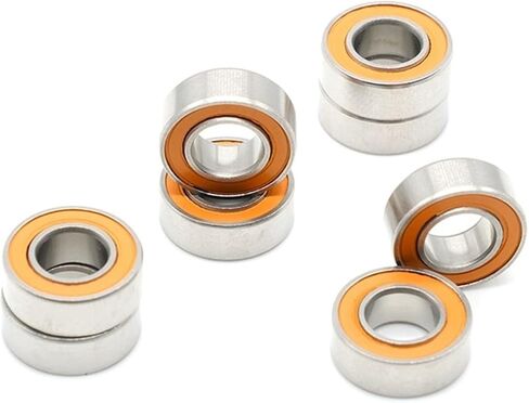 S687W4RS CB 7X14X4 MM تحمل كرة سيراميك هجينة من الفولاذ المقاوم للصدأ 5 مساءً in Saudi Arabia
