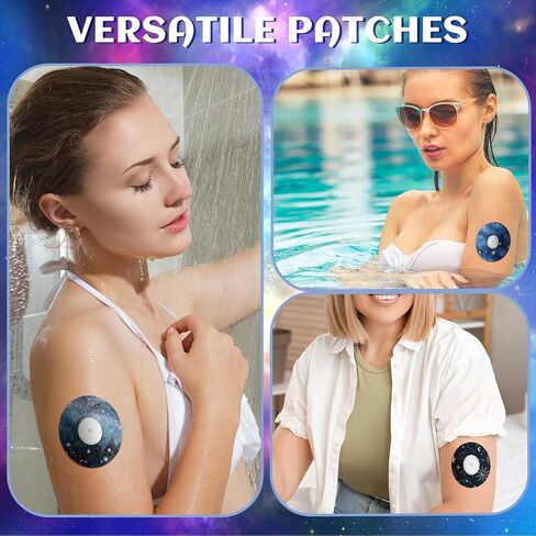 Geiserairailie 32 Pack sthesive Patches متوافقة مع Dexcom G7 ، بقع CGM ، ملصقات شريط لاصقة من المجرة ، يغطي المستشعر مقاوم للماء مقاومة للماء مرنة مسبقًا مسبقًا ، طويل الأمد (بيضاوي) in Saudi Arabia