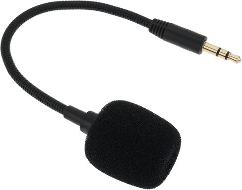 ECSiNG 3.5mm TRS Omnidirectional Condenser Microphone Length 17cm Compatible with DJI Wireless Mic Transmitters in Kuwait