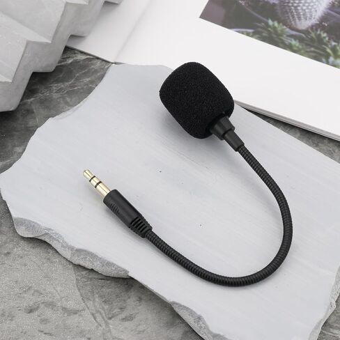 ECSiNG 3.5mm TRS Omnidirectional Condenser Microphone Length 17cm Compatible with DJI Wireless Mic Transmitters in Kuwait