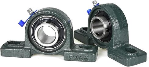1Pcs UCP201 UCP202 UCP203 UCP204 UCP205 UCP206 UCP207 Pillow Block Bearing Bore 12/15/17/20/25/30mm Bolt Solid Base for Spindle(UCP208) in Saudi Arabia