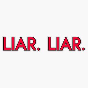Liar Liar Bumper Sticker Vinyl Decal 5" in Saudi Arabia