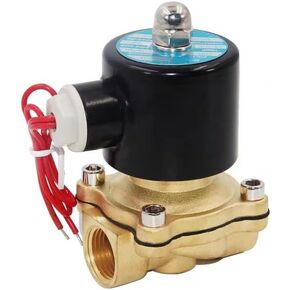 2W Solenoid Valve 1/8'' 1/4'' 1/2'' 2W025 2W200 2W50 Electric Brass Pneumatic Valve Normally Closed for Water(2w-160-15,12V DC) in Saudi Arabia