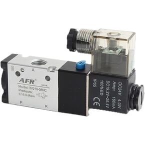 1/4 "" BSP مفتوح عادة صمام الملف اللولبي الهوائي 3V210-08-NC 24V DC 12V 110V AC220V 3V110-06-NO 3V310-10 3V410-15 (3V110-06-NO) in Kuwait