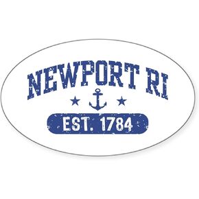 CafePress Newport Rhode Island Oval Car Bumper Sticker in Kuwait
