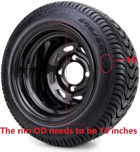 10 Inch Golf Cart Hub Caps Wheel Covers W/Chrome Spokes for EZGO Cub Car Yamaha in Saudi Arabia