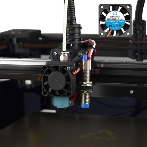 WINSINN 40mm 24V Fan - Hydraulic Bearing High Speed 8500 RPM 4010 Cooling Fan Replacement for 3D Printer Ender 3/CR-10, 30cm Cable with XH2.54-2PIN, Brushless 40x10mm (5Pcs) in Saudi Arabia