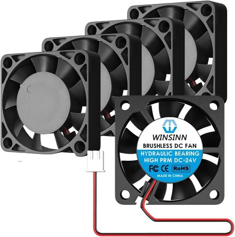 WINSINN 40mm 24V Fan - Hydraulic Bearing High Speed 8500 RPM 4010 Cooling Fan Replacement for 3D Printer Ender 3/CR-10, 30cm Cable with XH2.54-2PIN, Brushless 40x10mm (5Pcs) in Saudi Arabia