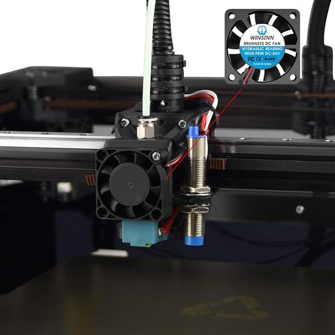 WINSINN 40mm 24V Fan - Hydraulic Bearing High Speed 8500 RPM 4010 Cooling Fan Replacement for 3D Printer Ender 3/CR-10, 30cm Cable with XH2.54-2PIN, Brushless 40x10mm (5Pcs) in Saudi Arabia