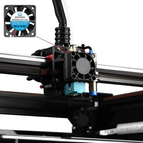 WINSINN 40mm 24V Fan - Hydraulic Bearing High Speed 8500 RPM 4010 Cooling Fan Replacement for 3D Printer Ender 3/CR-10, 30cm Cable with XH2.54-2PIN, Brushless 40x10mm (5Pcs) in Saudi Arabia