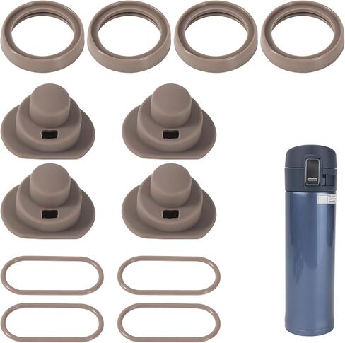 12pcs Gasket Replacement for Zojirushi Stainless Steel Mug, Silicone Lid Seal Ring Stopper Parts Leak-Proof Water Bottle Accessories for 16oz 12oz Compatible with SM-K Series BPA Free in Saudi Arabia